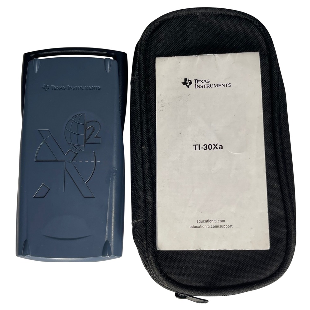 Texas Instruments TI-30XIIS Scientific Calculator Navy Blue with Case & Manual